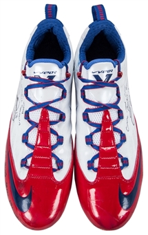 2014 Odell Beckham Jr. Game Used and Signed/Inscribed Nike Cleats (Beckham LOA)